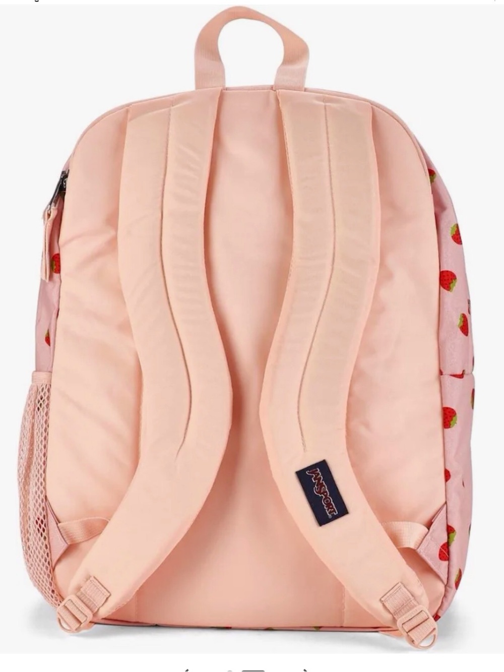 Jansport XL Big Student Strawberry Shower Backpack NWT - Picture 3 of 11